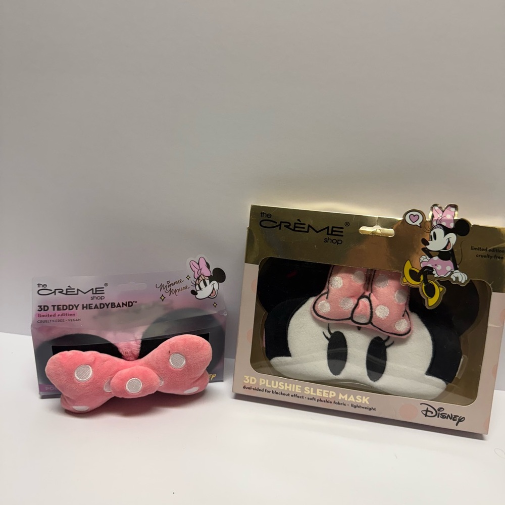 Mini mouse headband and sleep mask